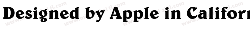 Designed by Apple in California Q m字体转换